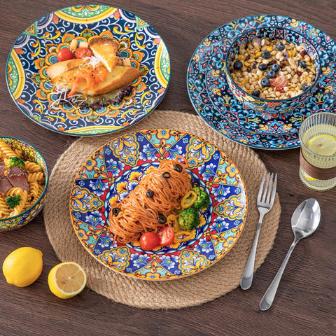 vancasso SIMI stacked dishes display showing compact storage and space-saving benefit