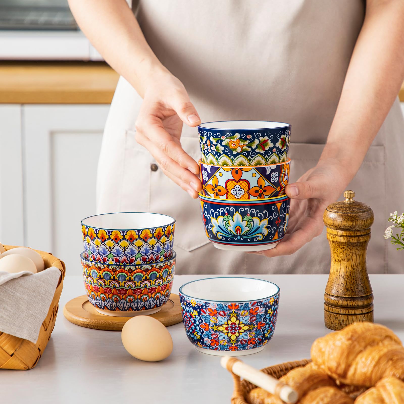 vancasso size comparison in hand showing 8 oz capacity for portion planning