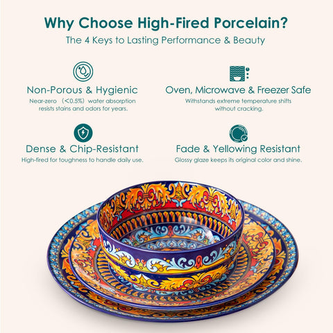 vancasso hand holding plate showing true size and everyday usability