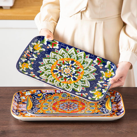 vancasso small platter with desserts detailing rim and presentation-ready finish