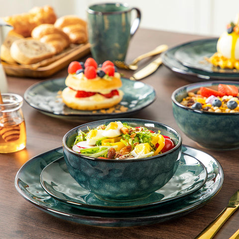 vancasso bowl deep shape filled salad illustrating generous capacity and versatility