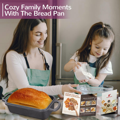 Vanderlume lifestyle kitchen shot showing pan in use for artisan bread baking