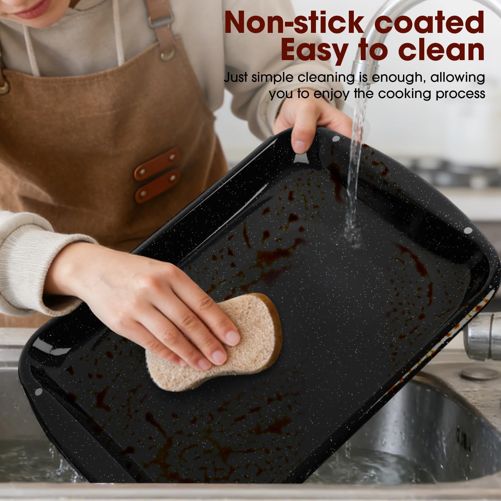 VANKUTL steaks broiling on rack demonstrating crisp exterior benefit