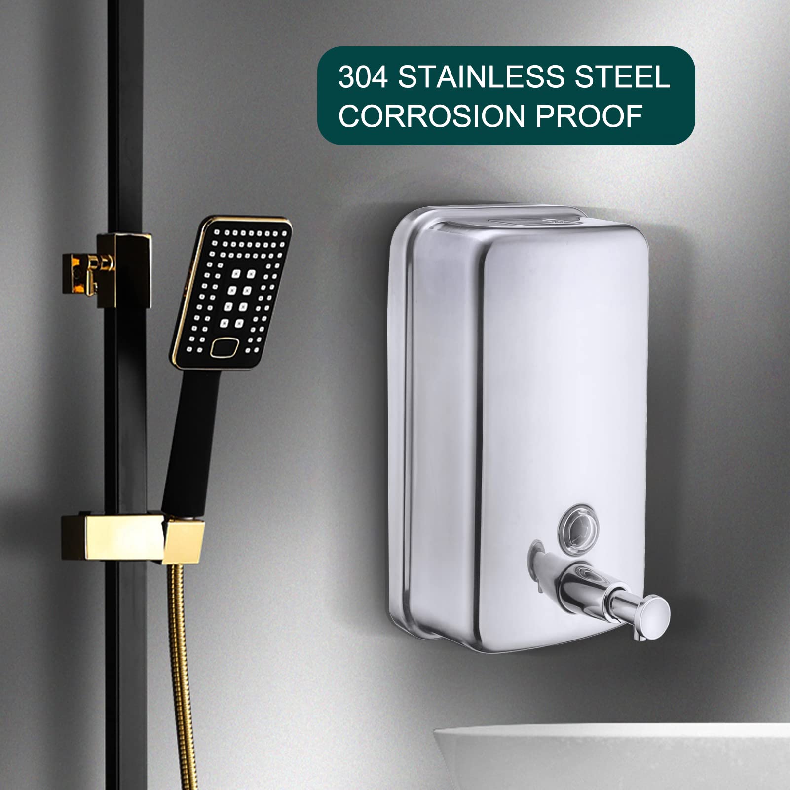 VANNSOO transparent window showing soap level for easy monitoring benefit