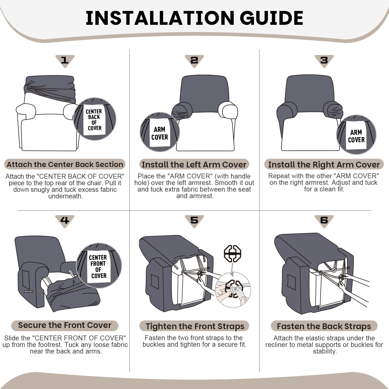 VANSOFY covered recliner in living room showcasing refreshed style