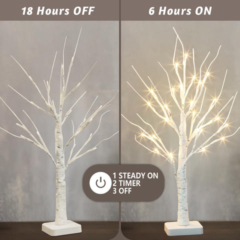 Vanthylit four trees grouped on table illustrating layered lighting and display ideas