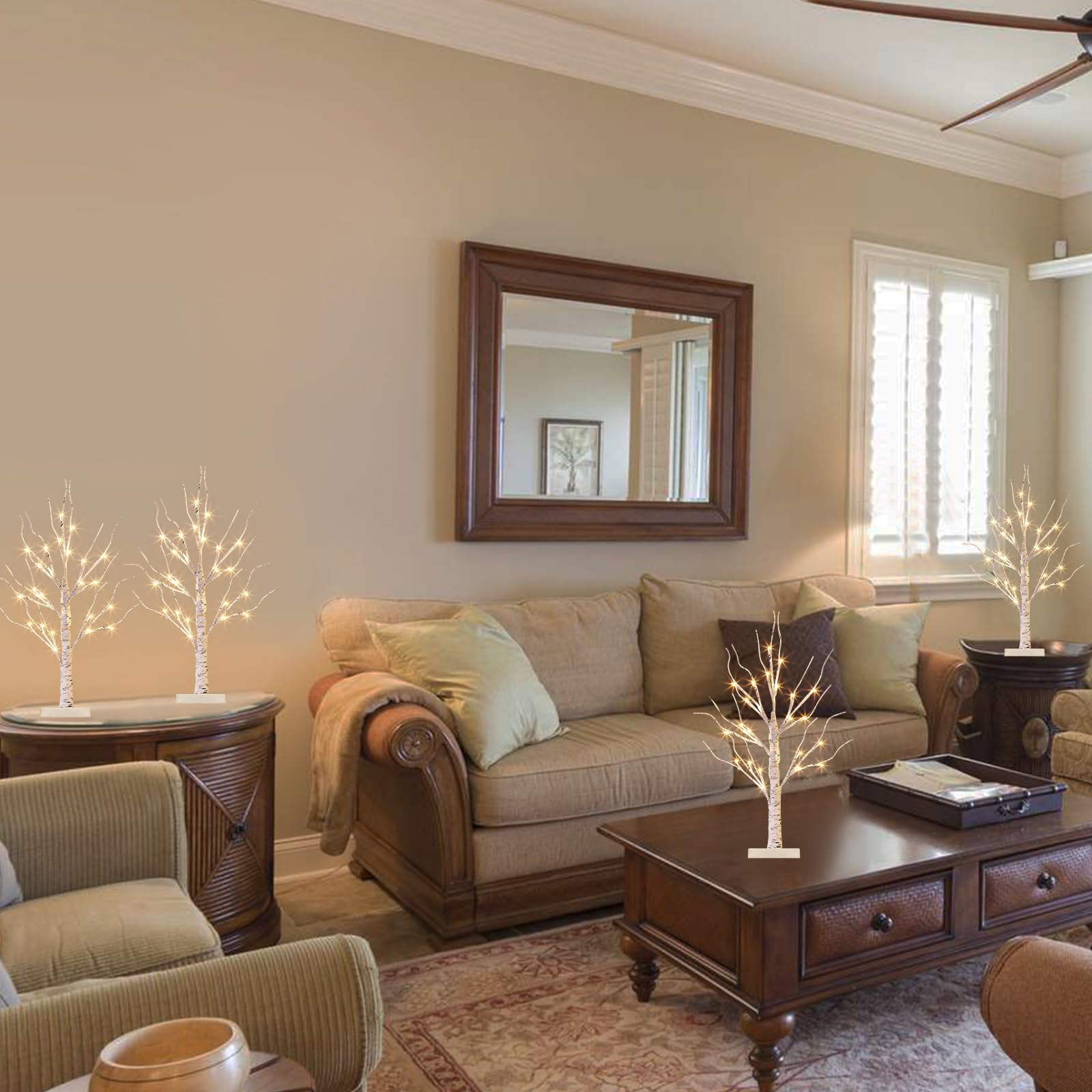 Vanthylit tabletop styling at a wedding adding soft layered lighting to décor