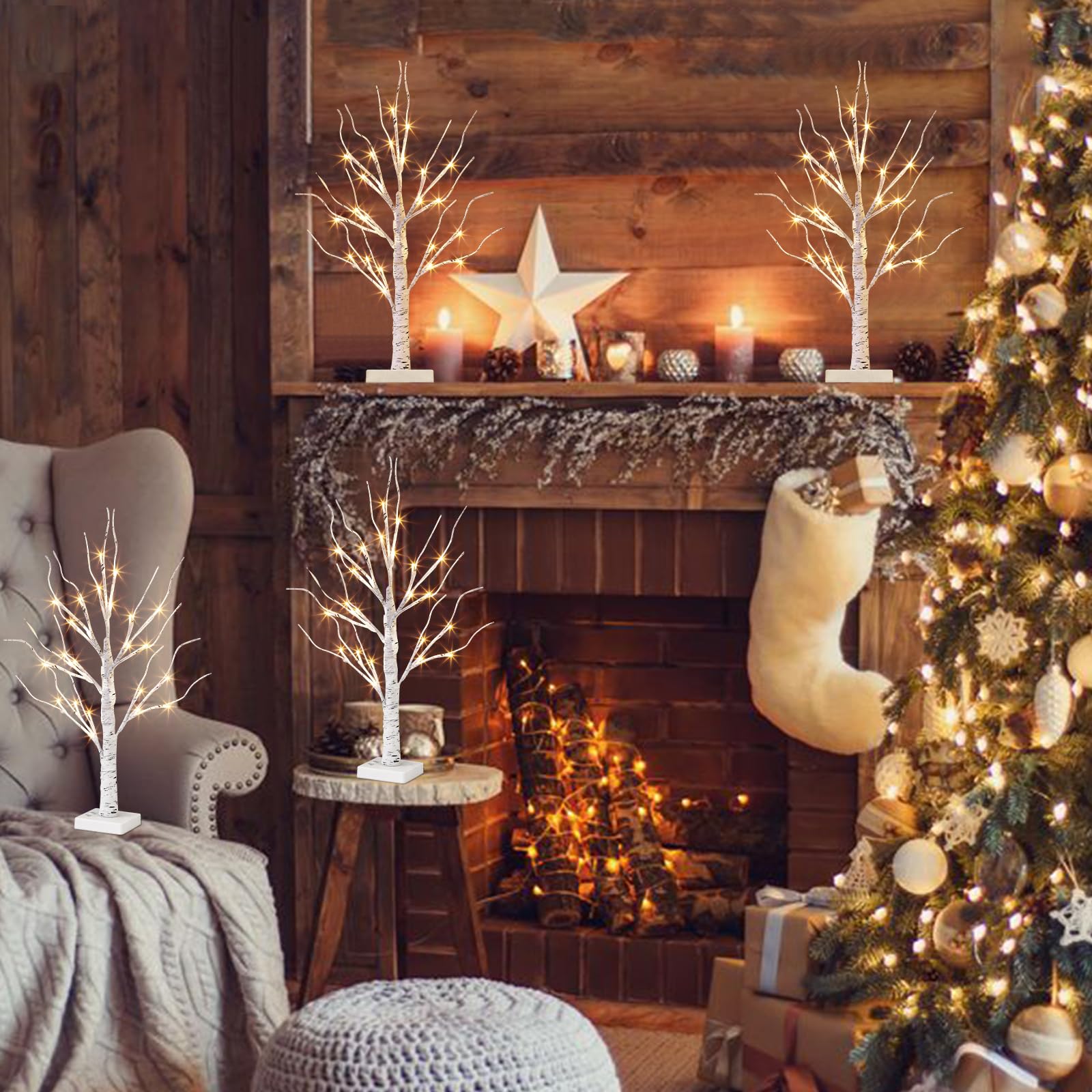 Vanthylit tree with small hanging ornaments illustrating decorative versatility
