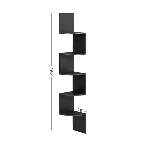VASAGLE close-up of shelf edge and finish highlighting durable surface protection