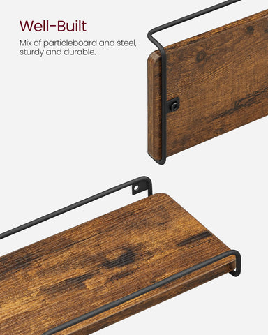 VASAGLE shelf surface texture and finish that resists wear and looks clean