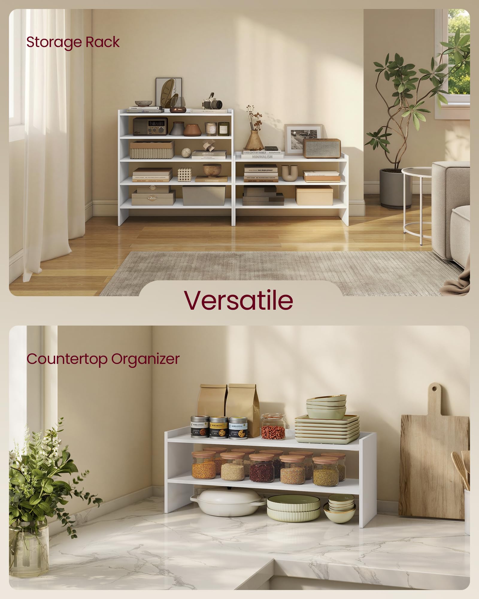 VASAGLE CUSTOS in entryway lifestyle shot showing attractive compact organization benefit