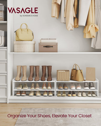 VASAGLE CUSTOS side profile highlighting slim design and space-saving benefit