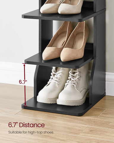 VASAGLE mounted hooks holding keys and wallet for quick grab-and-go convenience