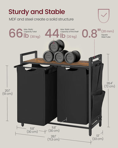 VASAGLE styled in a bathroom showing compact footprint and neat storage benefit