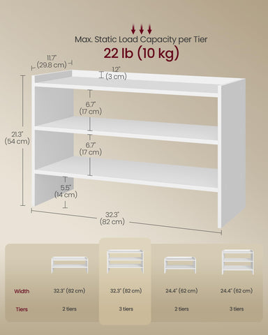VASAGLE shelf used in living room holding books and decor for versatile styling