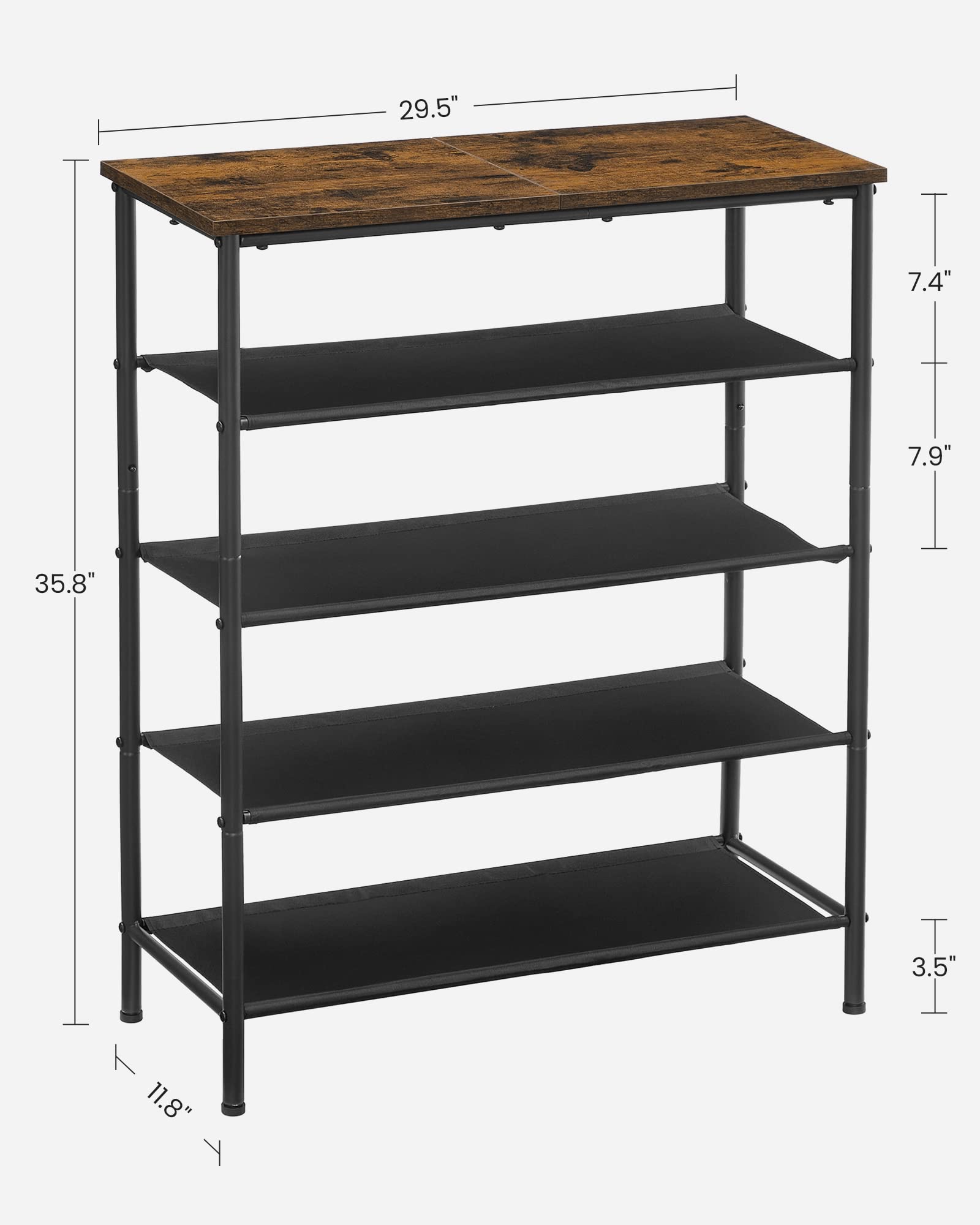 VASAGLE adjustable foot under frame showing stability on uneven floors