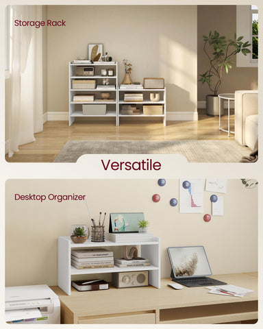 VASAGLE included hardware and connectors laid out showing easy assembly benefit