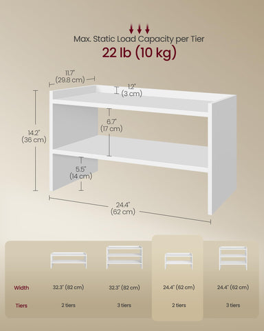 VASAGLE shelf holding books and baskets showing versatile organization benefit