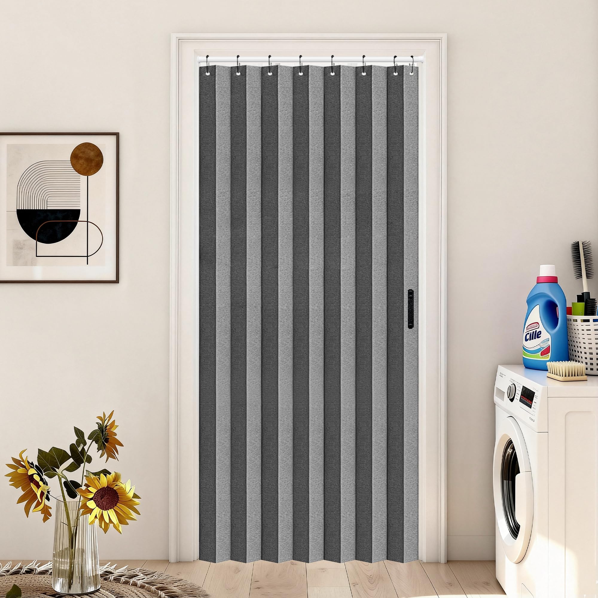 Vatge front panel closed showing neat pleats and clean finish