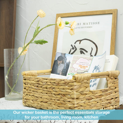 VATIMA filled with magazines for living room organization benefit