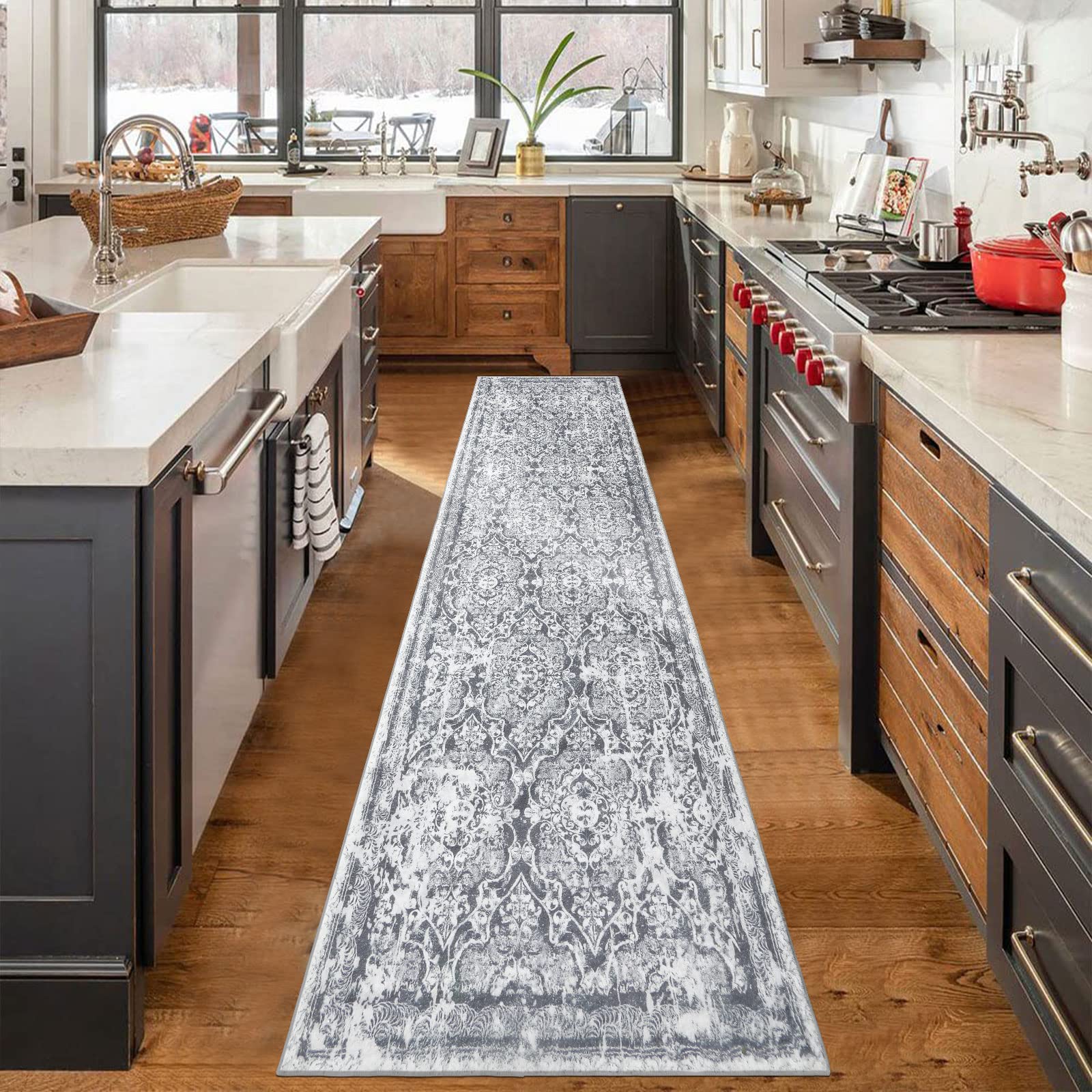 Vaukki rug folded for machine wash illustrating easy-care benefit