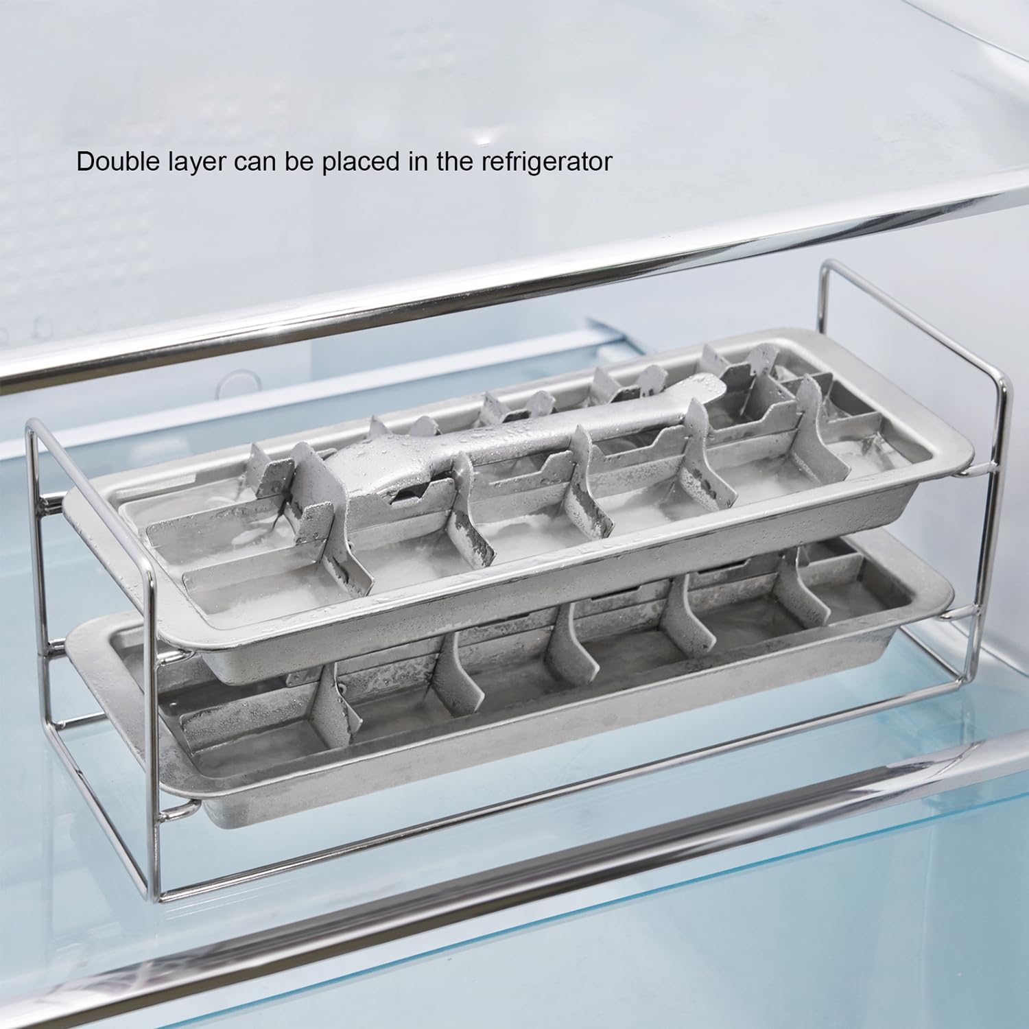 VBQFDPH top view with dust-proof cover keeping ice clean and odor-free