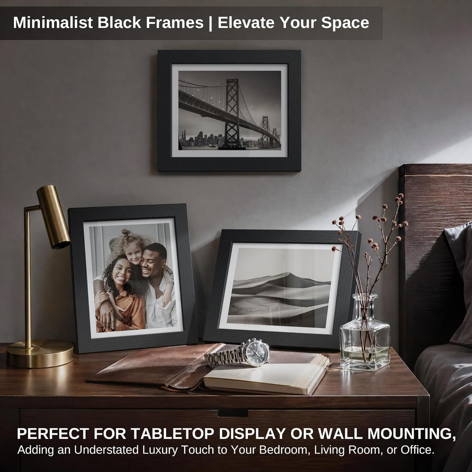 VCK close-up of frame corner showing wood texture and neat finish for durability