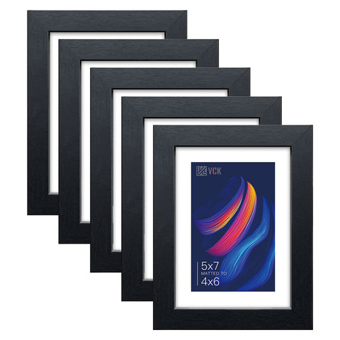 VCK front view five-pack black frames showing modern display benefit