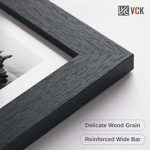 VCK frame beside a ruler showing scale and precise 8x10 fit for photos
