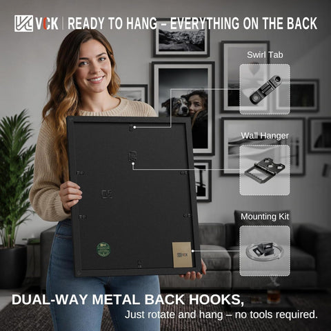 VCK frame holding concert poster showing display-ready protection benefit