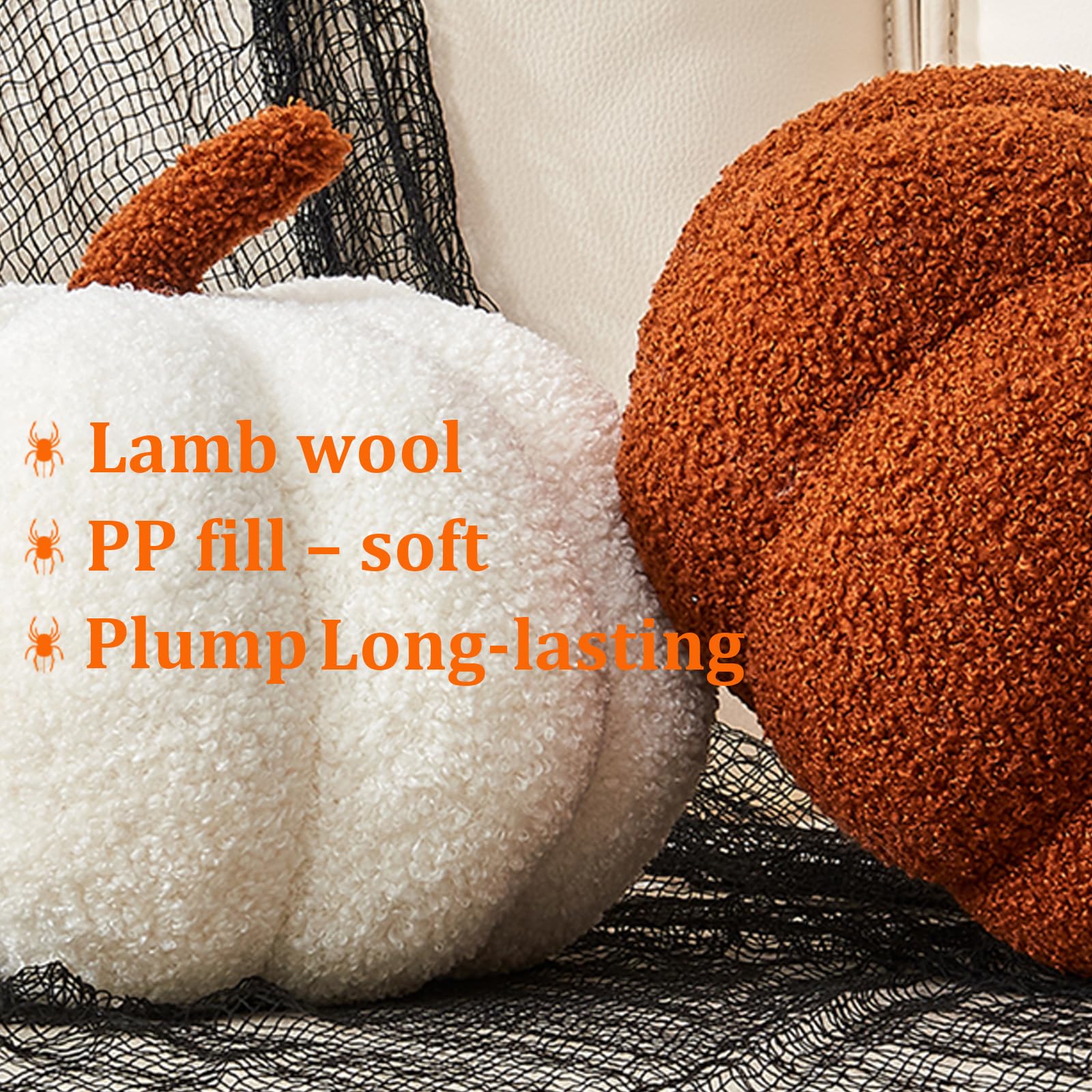 Vdoioe side profile highlighting 3D pumpkin shape for decorative support