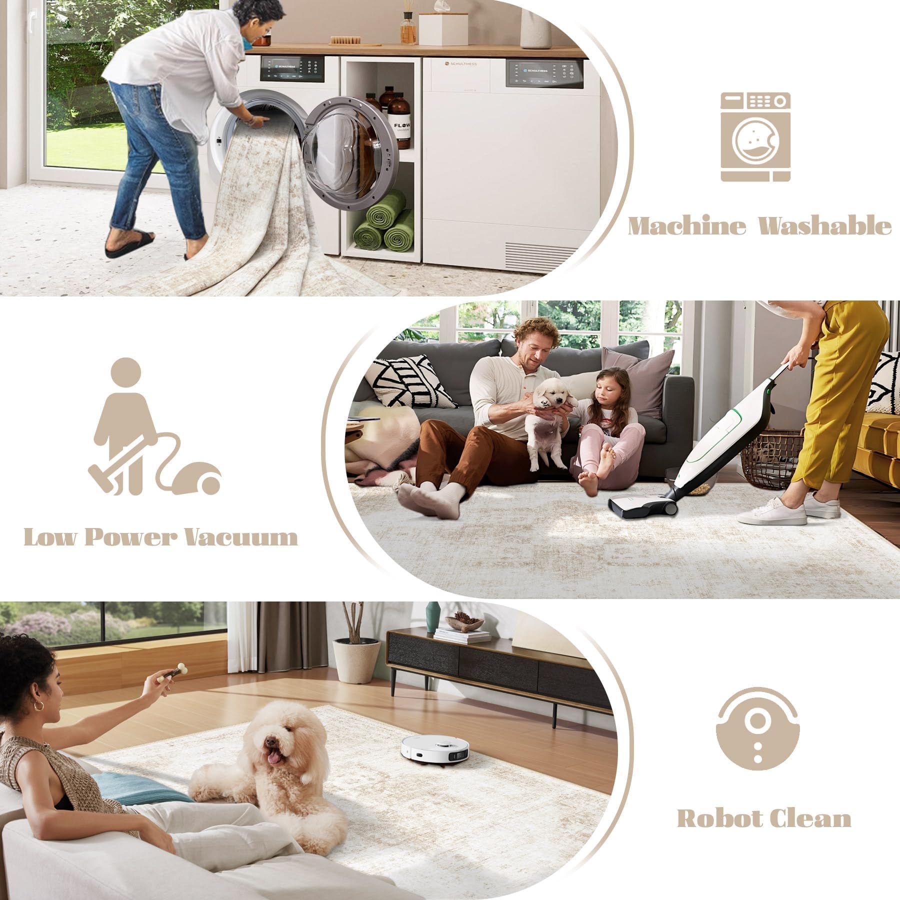 VECARF bedroom placement with bed showing scale and warm ambiance