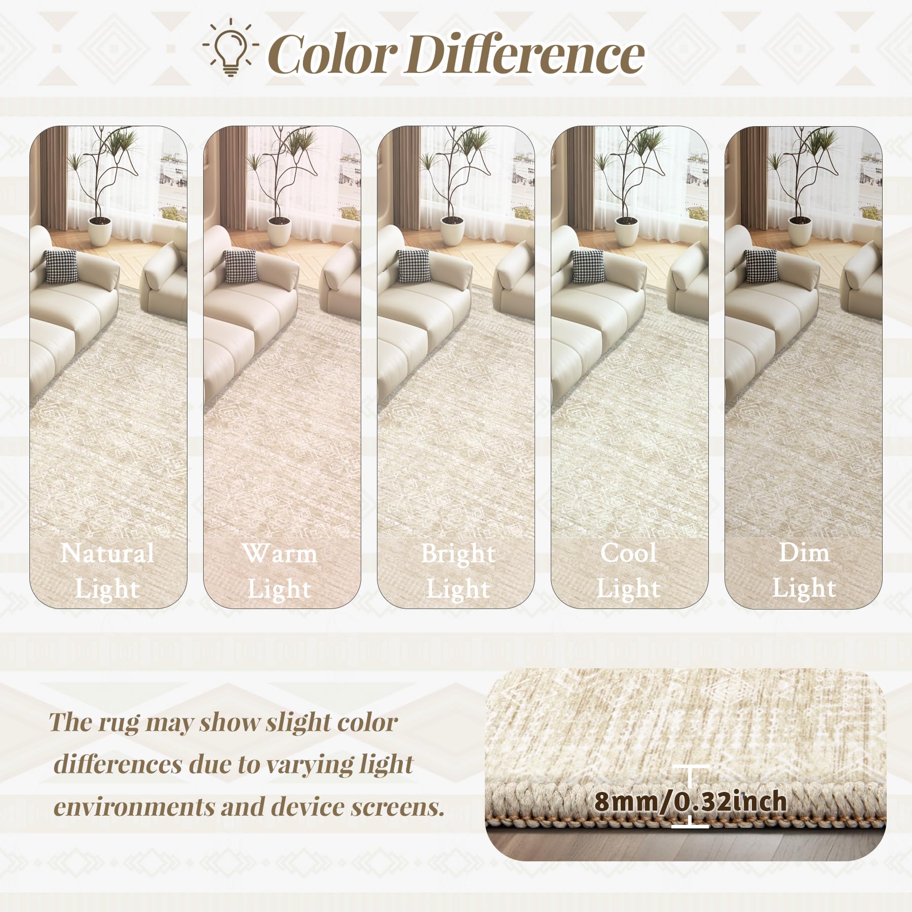 VECARF folded rug demonstrating easy storage and portability