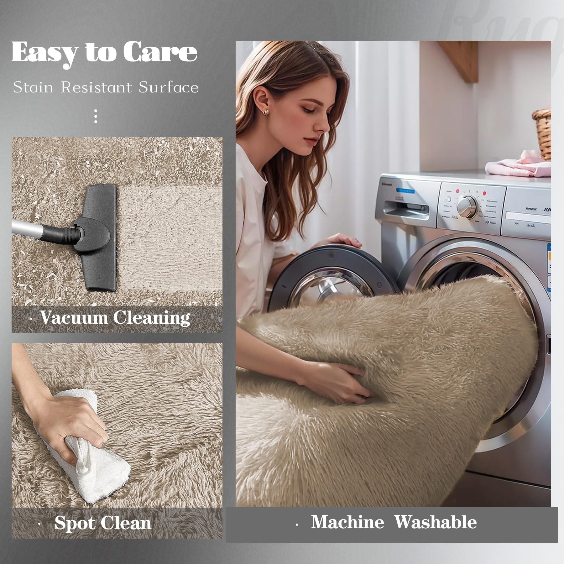 VECARF rug edge and thickness revealing foam interlayer for added support