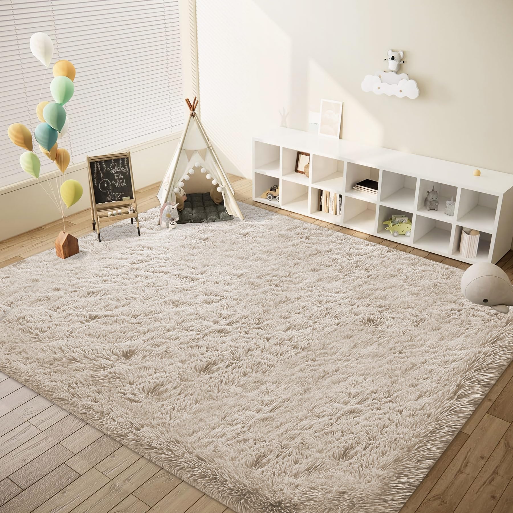 VECARF rug in living room lifestyle scene creating a warm, stylish focal point