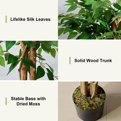 VECELO black nursery pot with weighted base offering long-term balance benefit