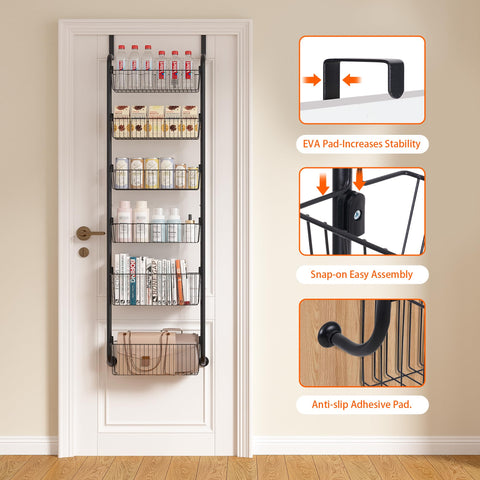 VECELO small basket loaded with cans and jars illustrating organized storage