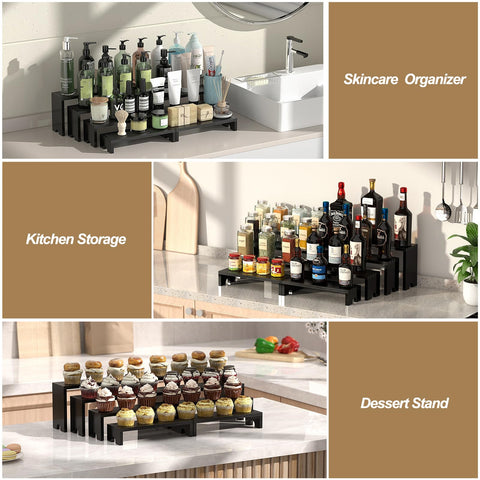 Vecxoty single tier used for spices showing organization and space-saving benefit