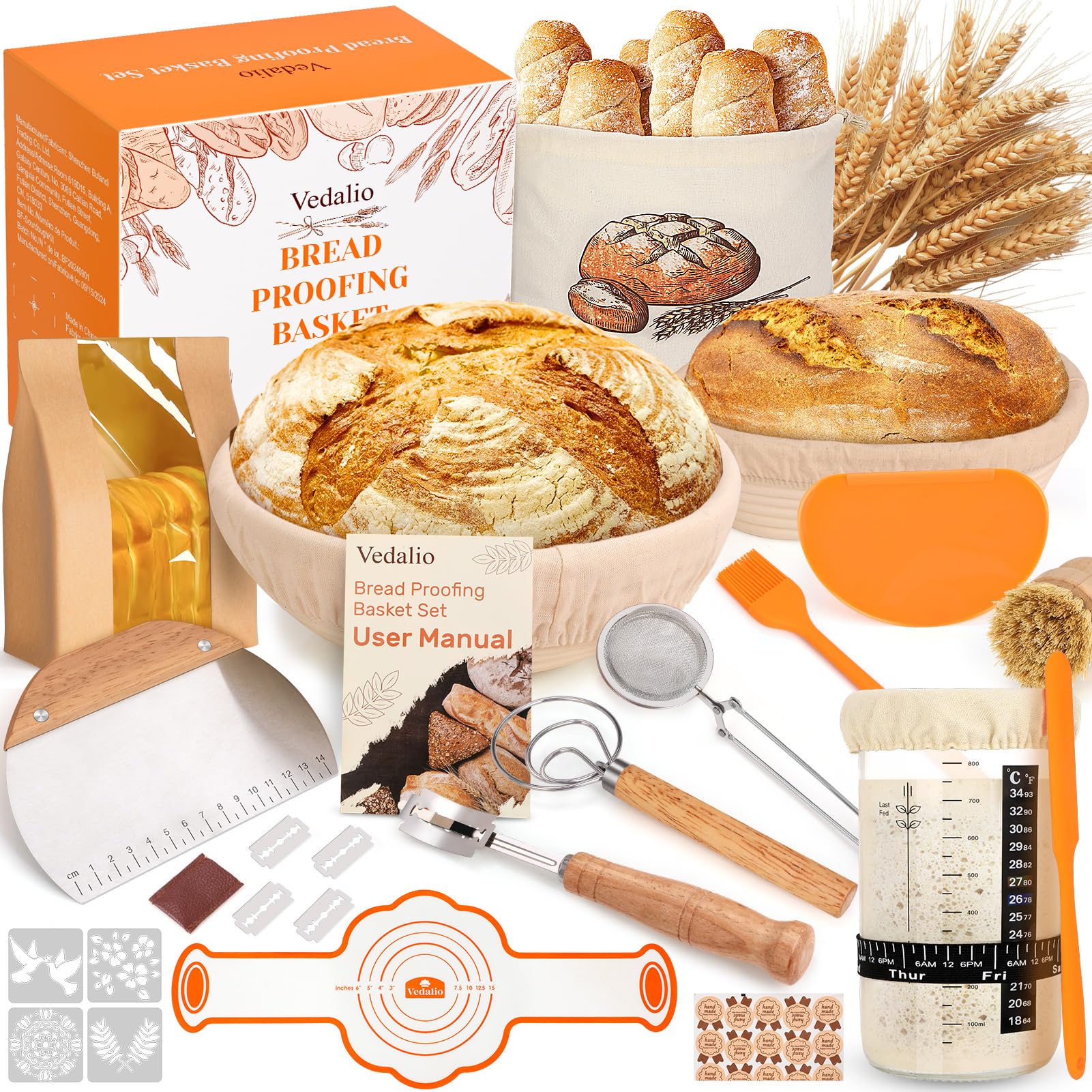 VEDALIO full kit laid out showing contents and starter value