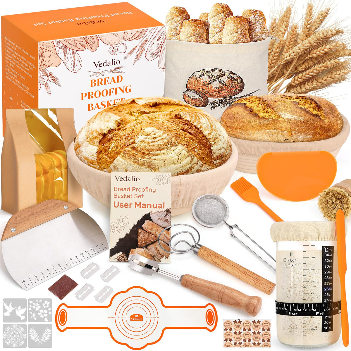 VEDALIO full kit laid out showing contents and starter value