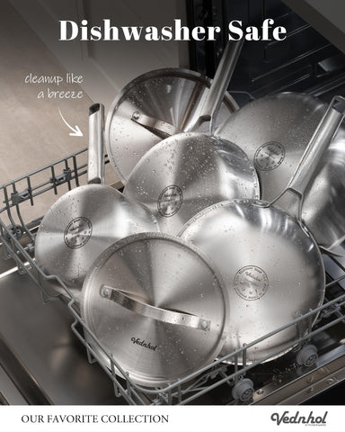 VEDNHOL 1.5QT saucepan close-up of lid and rim for secure steam control
