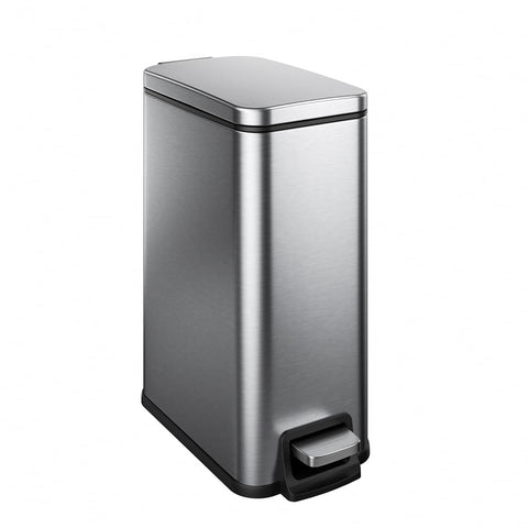 Veelesa front view showing slim stainless steel can and tidy silhouette