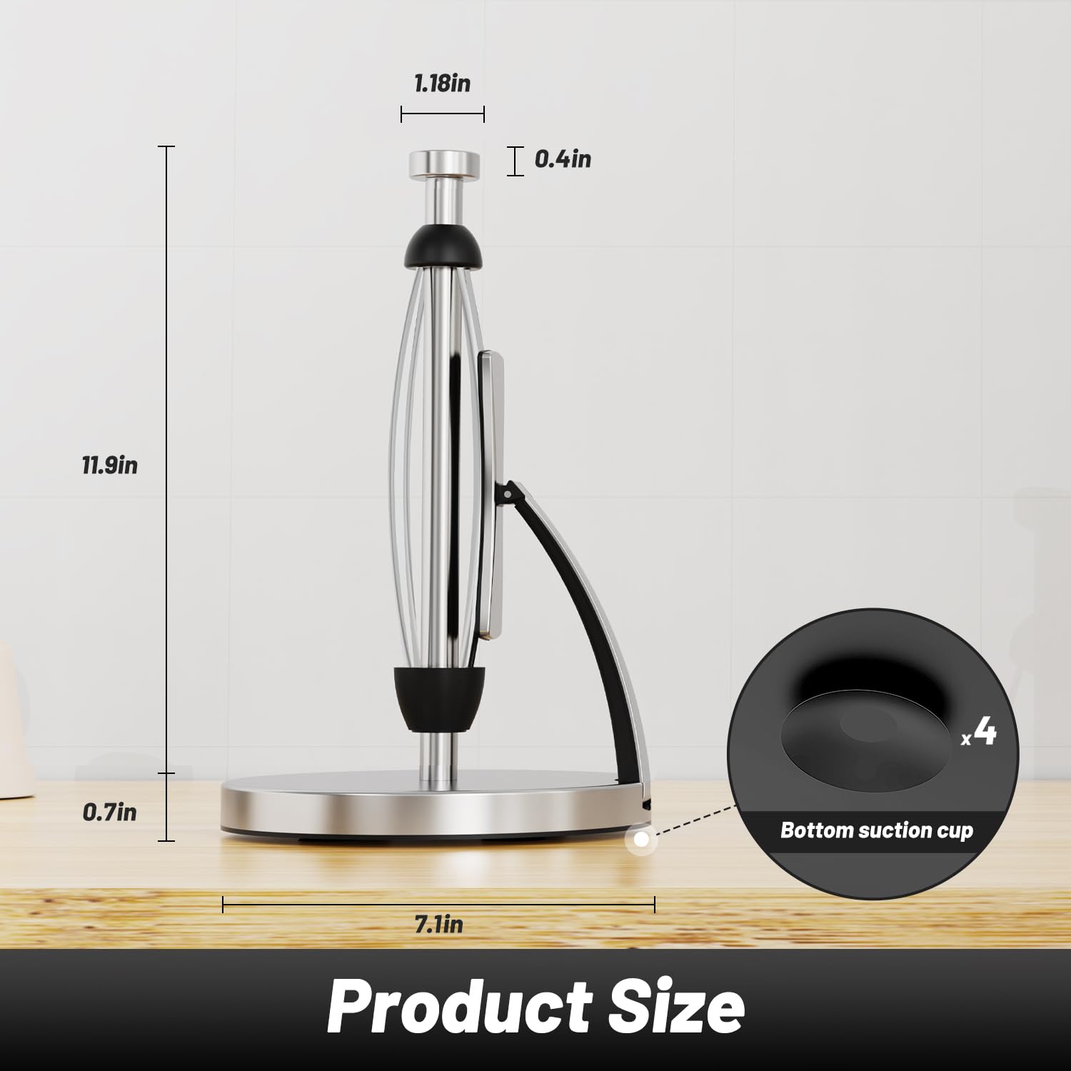 VEHHE suction cup base detail demonstrating extra grip and improved stability