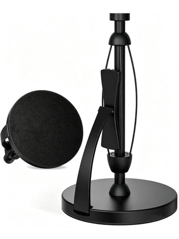 VEHHE front view of paper towel holder showing sleek design and stability