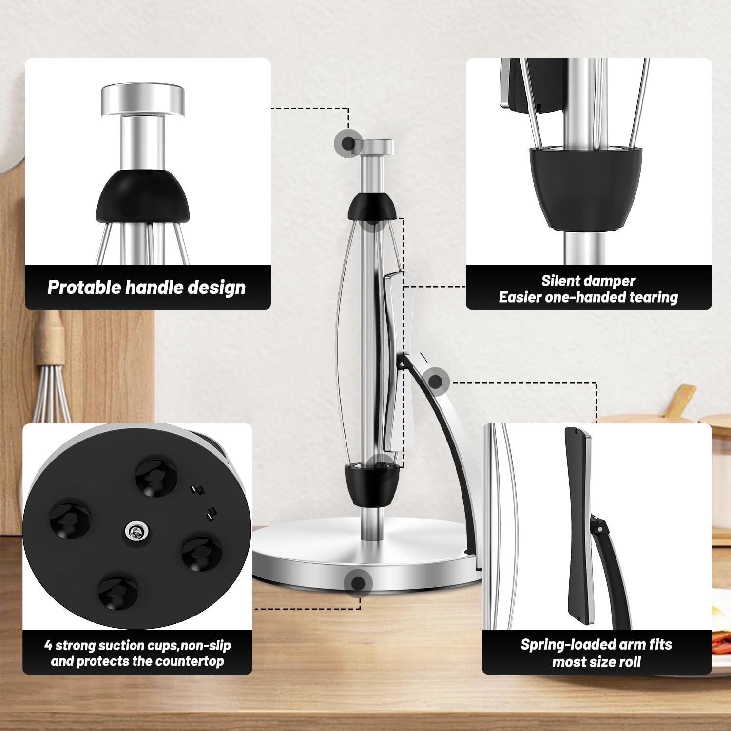 VEHHE stainless-steel surface texture for easy cleaning and sleek look
