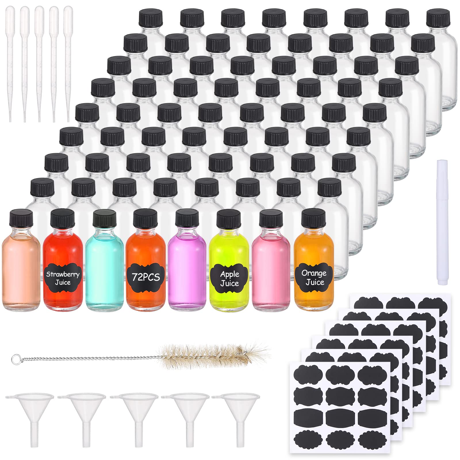 VEIDIA front view of 72-pack bottles showing kit completeness and storage benefit