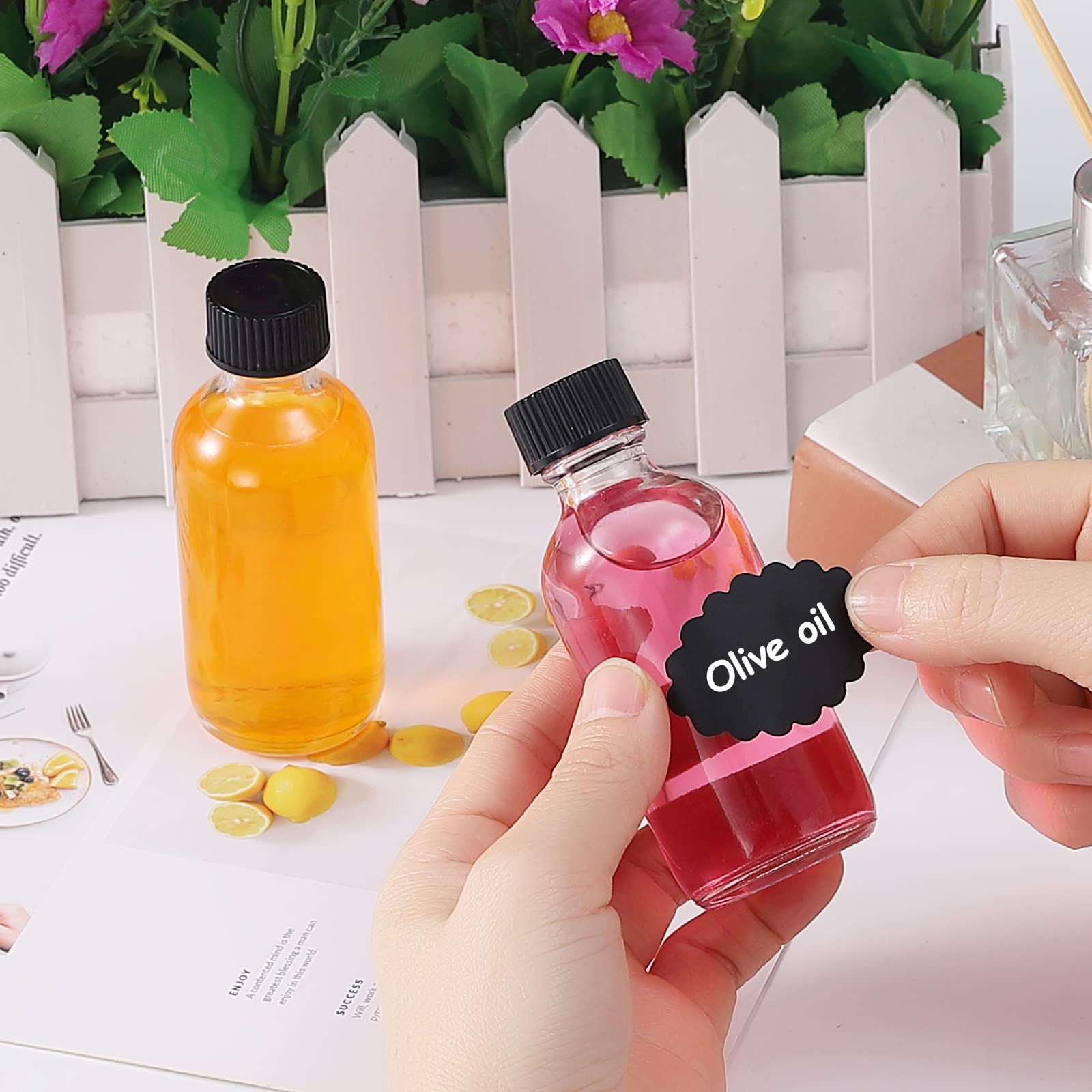 VEIDIA labels and brush marker detail for clear reusable identification