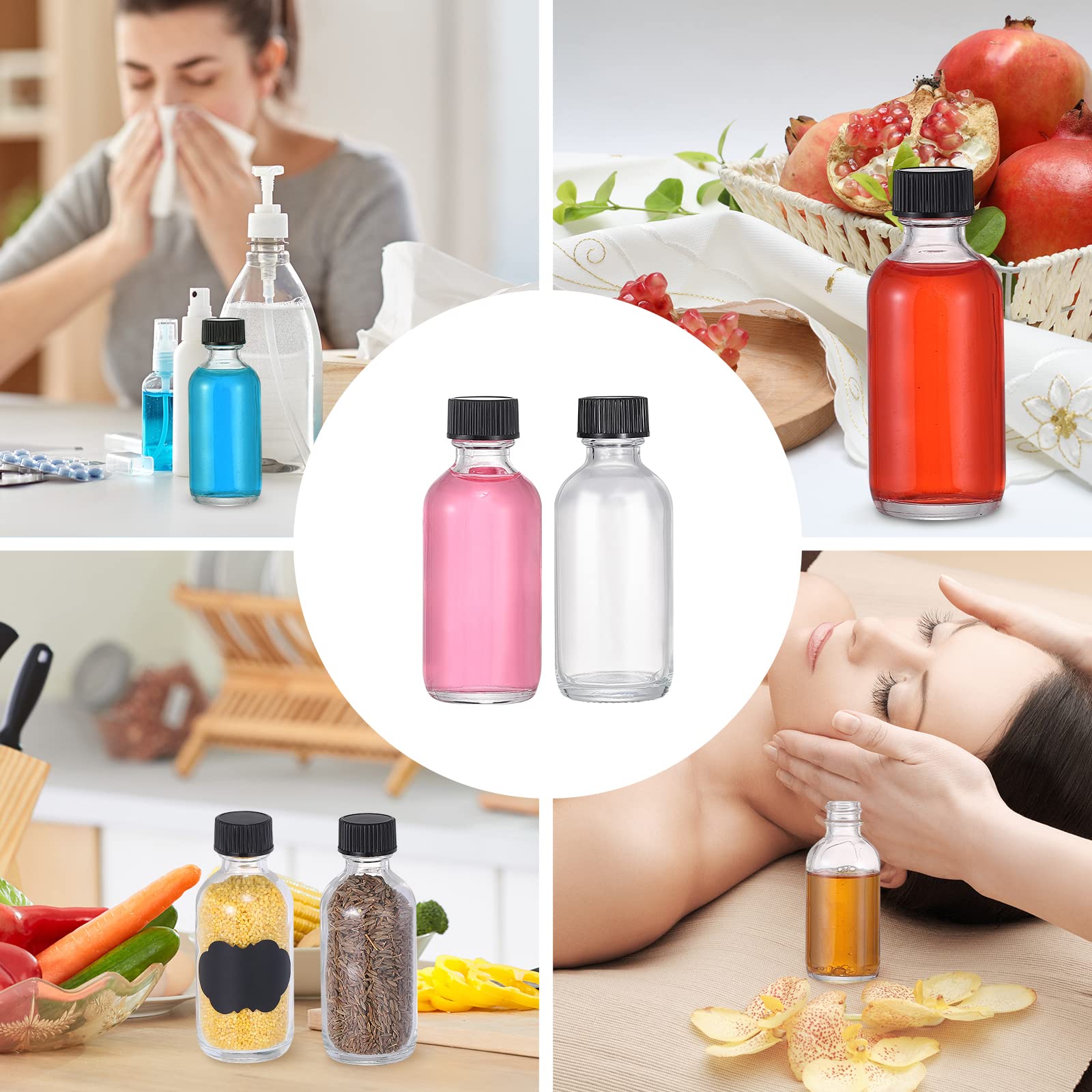 VEIDIA bottle next to credit card showing compact travel-friendly size