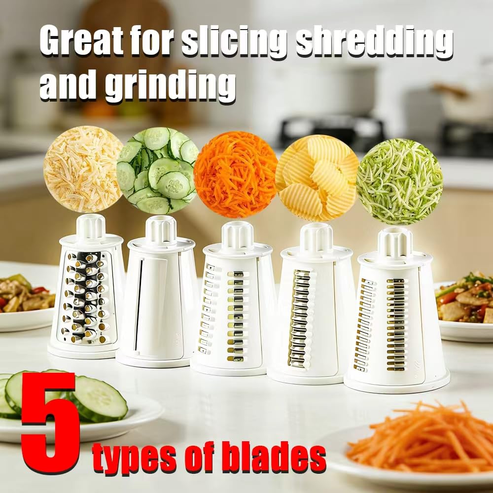 VEKAYA five interchangeable blades laid out to show options, benefit versatile cutting tasks
