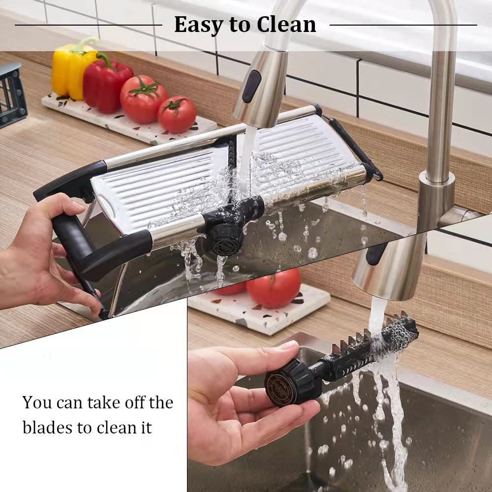 VEKAYA folded mandoline for compact storage to save kitchen space benefit